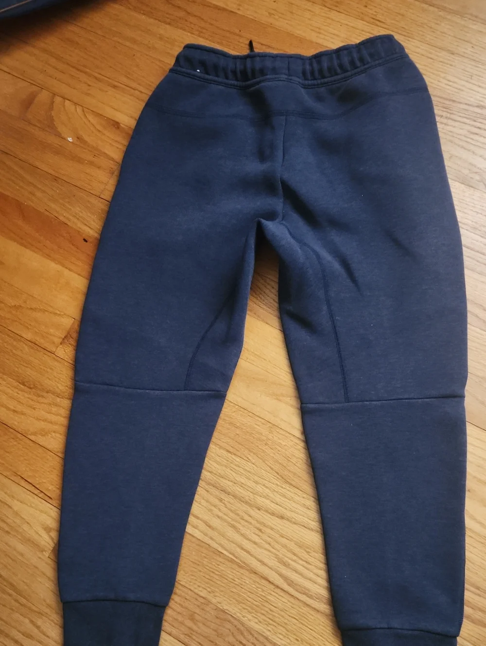 EUC Nike Tech Big Boys Dark Blue Gray Jogger Sweatpants with Zipper Pocket Large